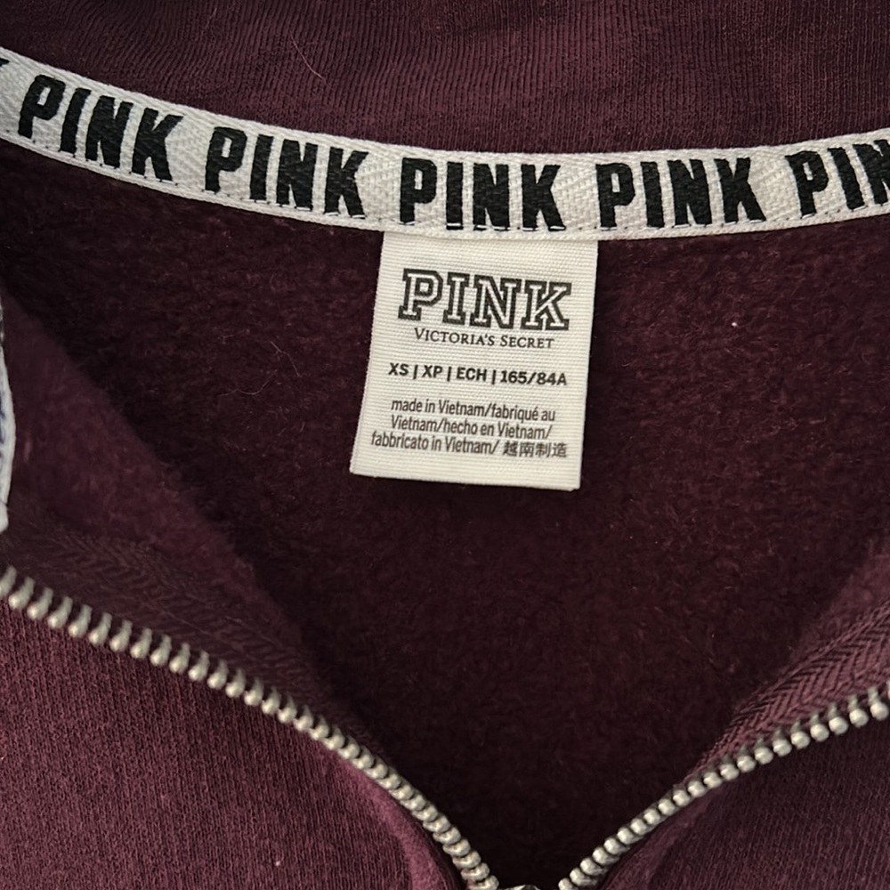 Vs Pink Quarter Zip Pullover - image 2